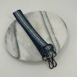 NWT blue red patterned purse strap